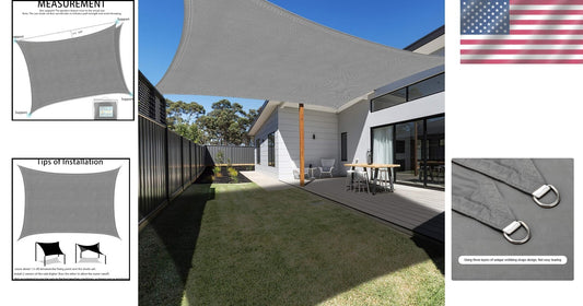 Durable 13'x19.5' Shade Canopy – Stylish Waterproof and UV Blocking Solution