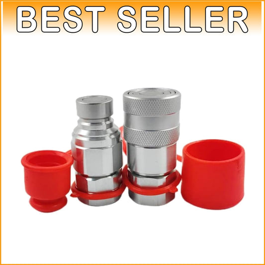 1/2" SAE-08 Heavy Duty Hydraulic Quick Connect Coupler for Skid Steer Equipment