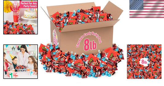 Decadent 8lb Chocolate Candy Collection - Individually Wrapped for Freshness