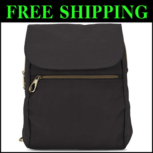 Stylish Slim Anti-Theft Backpack with RFID Slots and Zippered Compartment