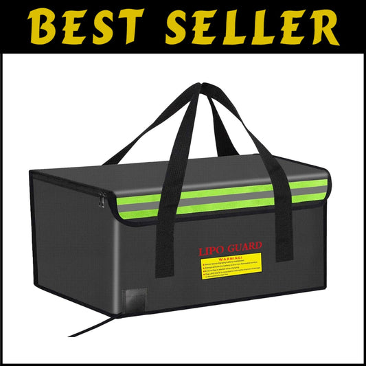 Fireproof Lipo Battery Storage Bag - Large Capacity 500*350*300mm Safe Pouch