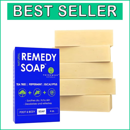 Gentle Natural Soap Bar with Tea Tree Oil - Perfect for Sensitive Skin - 5 Pack