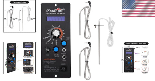 High-Accuracy Camp Chef Pellet Grill Controller with Eight Temperature Settings