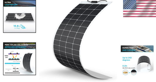 High Performance Flex Solar Charger - 200W for Off-Grid Living on Any Surface