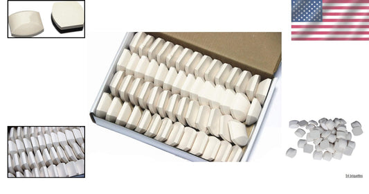 Durable 54 Ceramic Briquettes Set: Optimize Heat for Turbo Classic & Nexgrills