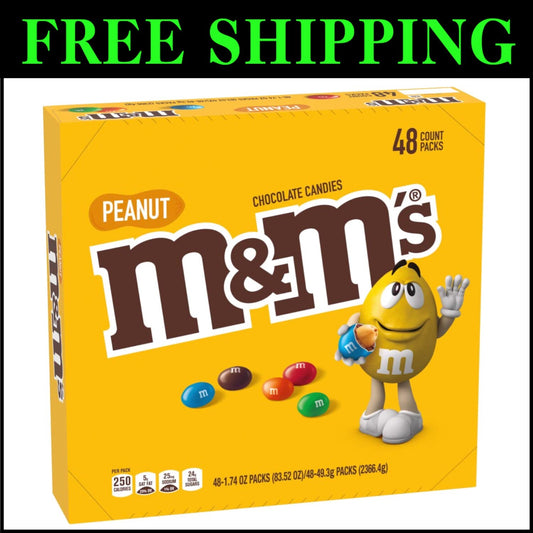 Individually Wrapped Milk Chocolate Candy, 1.74 oz Bags - Pack of 48 for Sharing