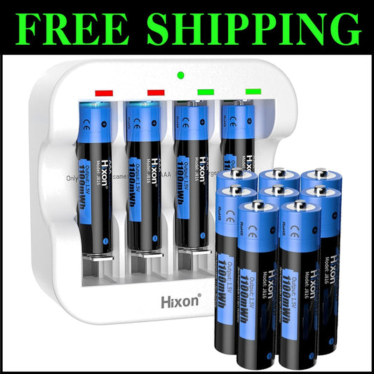 Fast-Charging AAA Lithium Batteries with Constant 1.5V Output - 12 Count Set