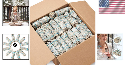 Wholesale White Sage Smudge Sticks - 50 Pieces for Positive Energy Rituals