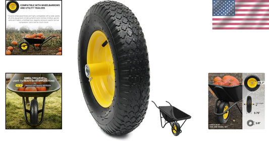 Pneumatic 4.80/4.00-8 Tire and Wheel Assembly for Easy Installation on Equipment