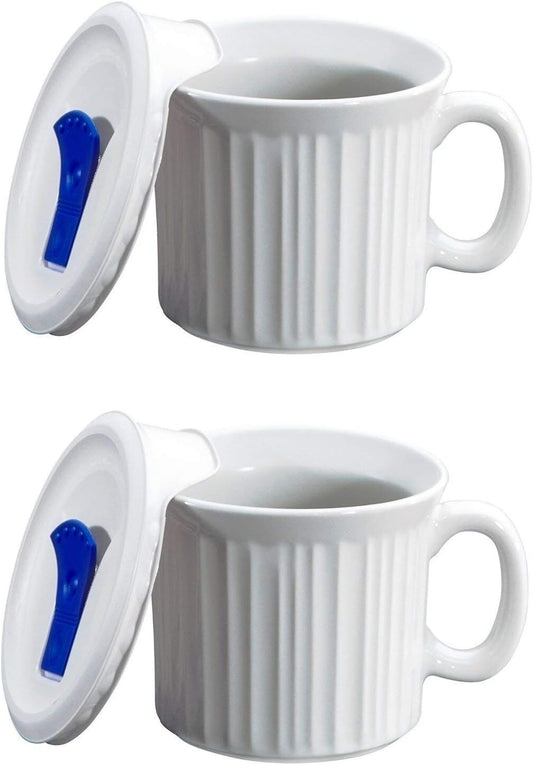 Stylish 20 oz Round Soup Mugs with Secure Lids - Perfect for Hot Meals