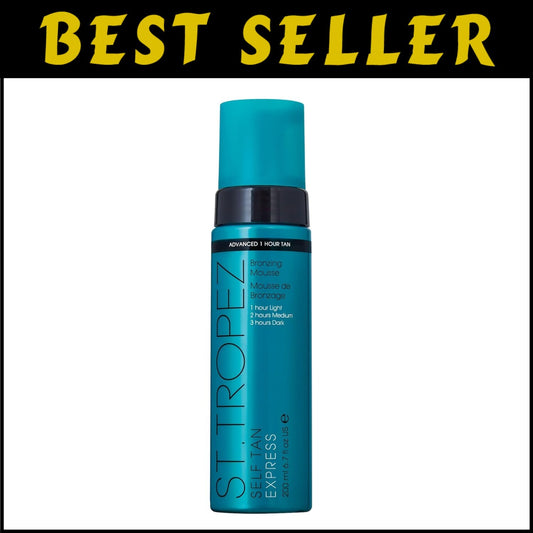All-Skin Types Express Tanning Mousse - 3-in-1 Formula for Custom Tan