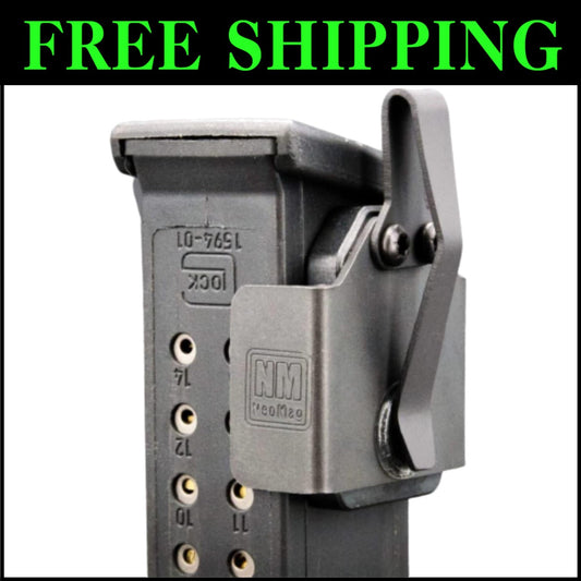 Secure & Discreet Glock Magazine Holster with J-Clip Closure for Conceal Carry