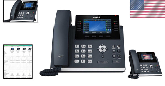 SIP-IP VoIP Phone with 16 Accounts & 4.3-Inch Color Display – Professional Tool