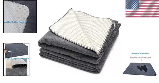 Reusable Dog Pee Pads 54" x 54" - Waterproof & Non-Slip with Fast Absorbency