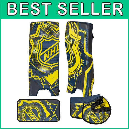 Youth Adjustable Goalie Set with Catch Glove and Pads - NHL Street Hockey