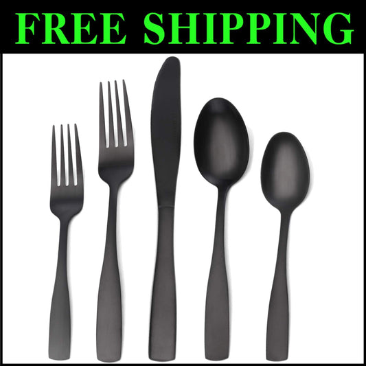 Elegant Satin Finish 40-Piece Cutlery Set - Dishwasher Safe for Modern Homes
