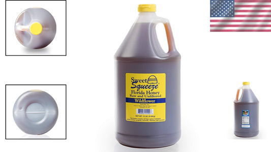 Authentic Florida Wildflower Honey - 12 lb Raw, Unpasteurized & Delicious