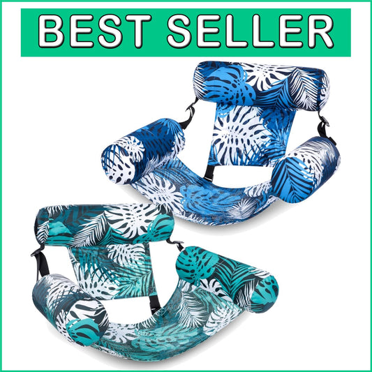 Adjustable Inflatable Floating Chairs - 2 Packs for Ultimate Lake and Beach Fun