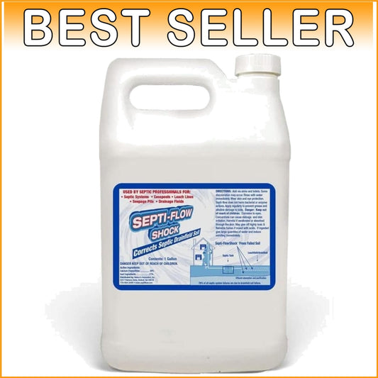1 Gallon Shock Septic Drainfield Repair Solution - Biodegradable & Effective