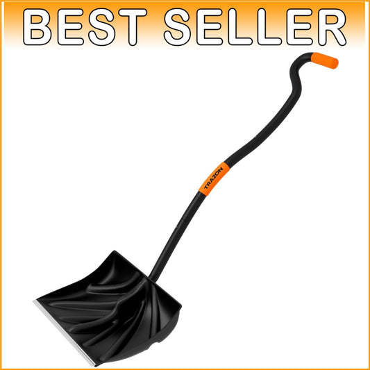Durable Ergonomic Snow Shovel - 18 Inch Blade, 60 Inch Handle, Foldable Design