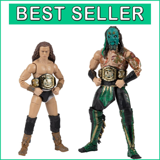 Dynamic 2-Pack Action Figures: Luchasaurus & Jungle Boy - Perfect for Collectors