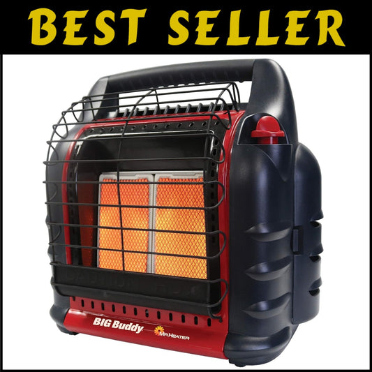Big Buddy Portable LP Heater - 450 sq ft Coverage with Safety Shutoff Features