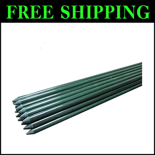 Lightweight 3ft Fiberglass Plant Support Stakes - 50-Pack for Easy Gardening