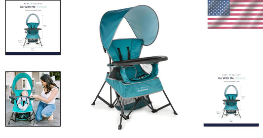 Versatile Portable Kids Chair with Safety Harness - Perfect for Growing Children