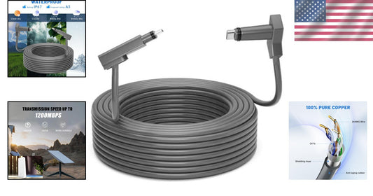 All-Weather 50FT Starlink Gen 2 Cable - Flexible & Durable for Fast Streaming
