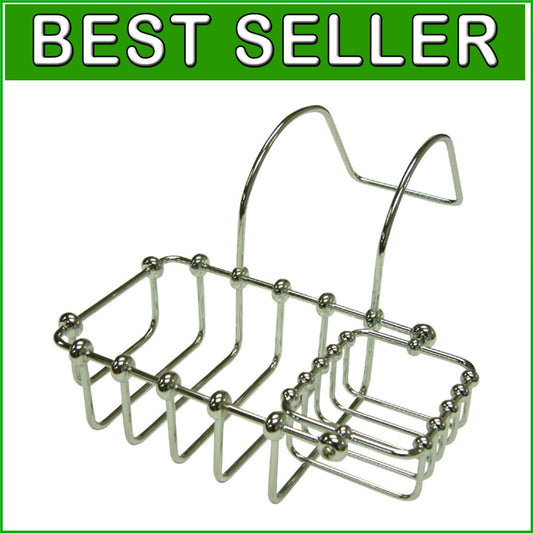 Vintage Chrome 7-Inch Swivel Soap & Sponge Holder for Elegant Bathrooms