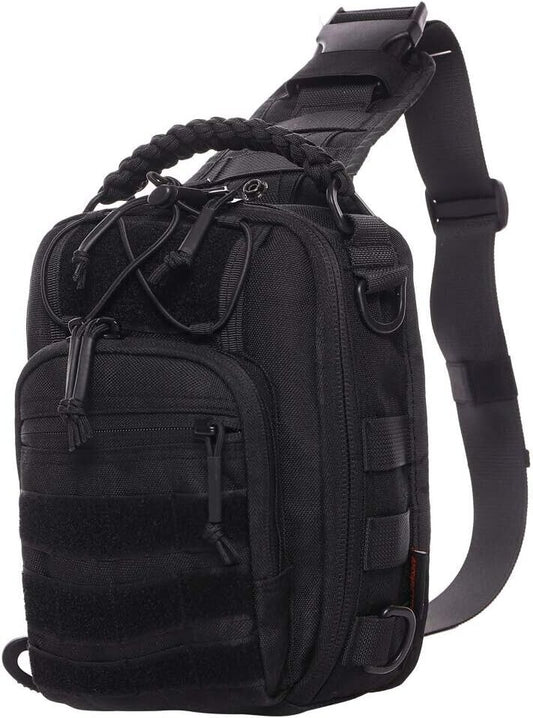 Versatile Tactical Sling Bag with Molle System - Ideal for Outdoor Adventures