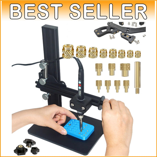 Adjustable Temperature Soldering Iron & 370PCS Heat Set Inserts for 3D Printing