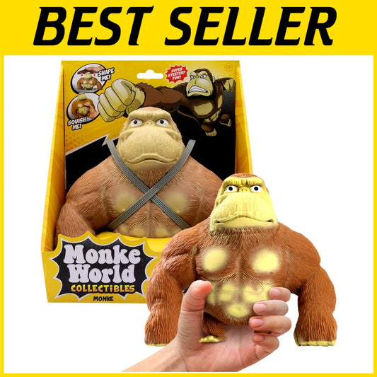 Durable Squishy Monkey Plush - Trendy Stress Reliever Ideal for All Ages