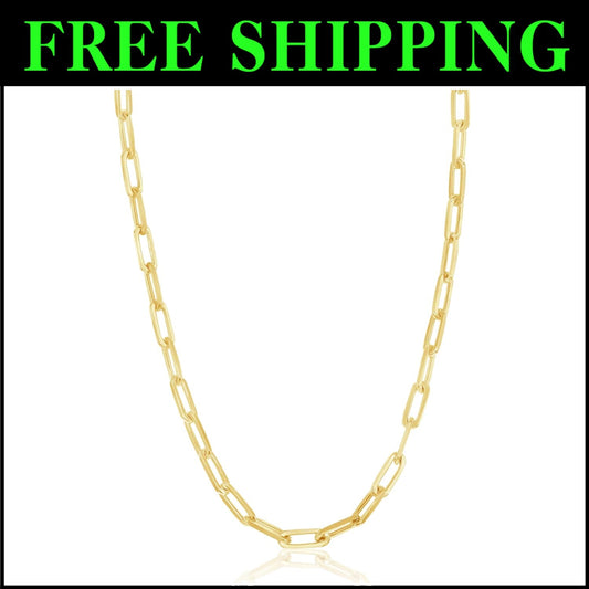 Versatile Sterling Silver Chain Necklace - Gift-Ready and Customizable Lengths
