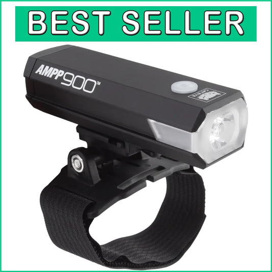 Durable AMPP USB Rechargeable Bike Light - Adjustable Mount & Long Battery Life