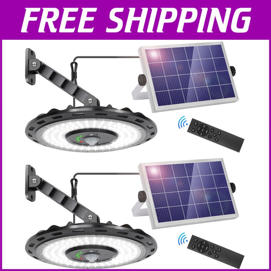 All-Weather 3000 Lumens Solar Lights for Indoor & Outdoor Use - 5 Lighting Modes