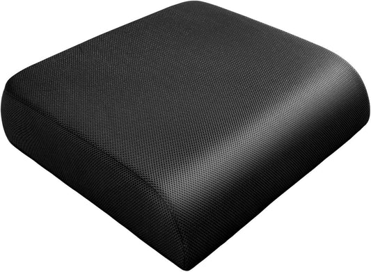 Large Rectangular Memory Foam Cushion - Comfortable Support for Office Chairs