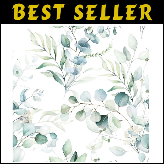 Transform Your Space with Eucalyptus Floral Peel and Stick Wallpaper 48.5 sq ft