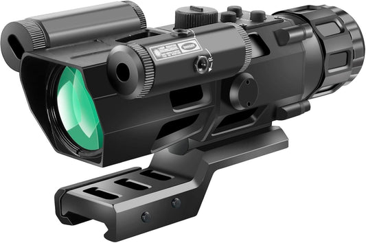 4x32 Tactical Rifle Scope with Red Illuminated Reticle for Enhanced Targeting