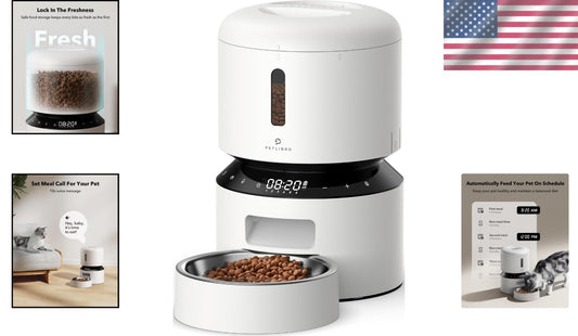 BPA-Free Automatic Cat Feeder with Freshness Preservation - Ideal for All Pets