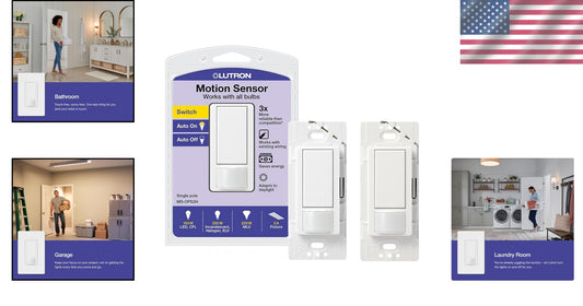 Versatile Motion Sensor Switch for Garage, Bathroom & Laundry - Simple Setup