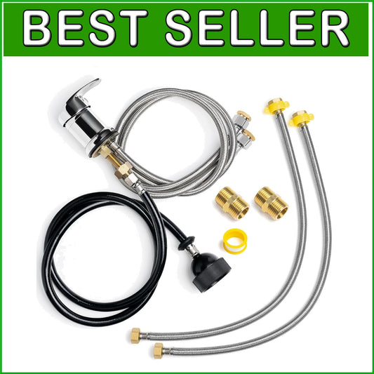 High-Quality Shampoo Bowl Faucet and Flexible Hose Kit for Salons - Complete Set