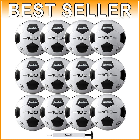 Youth & Adult Soccer Balls - Durable PVC, Soft Foam, Sizes 3, 4 & 5 - Bulk Set