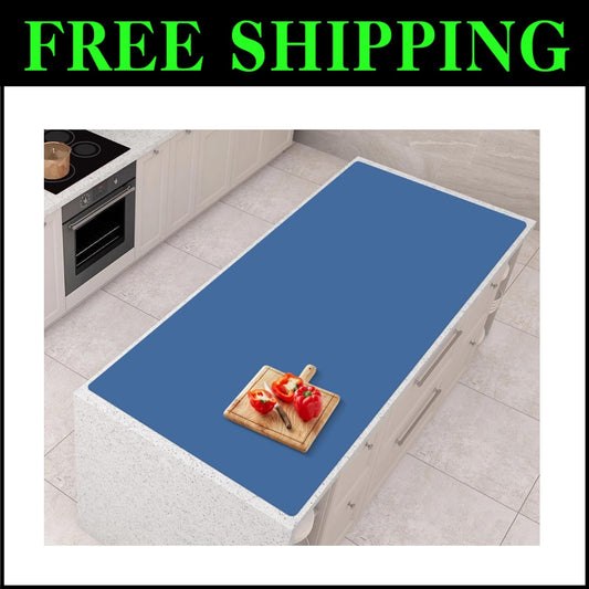 Premium 47"x23.6" Silicone Counter Mat - Durable, Non-Slip Protector for Cooking