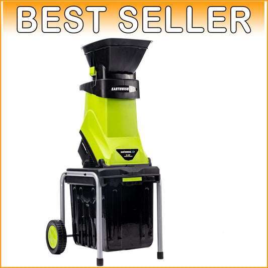 Electric Yard Shredder with 1.5 Bushel Bin - Ideal for Compost Preparation