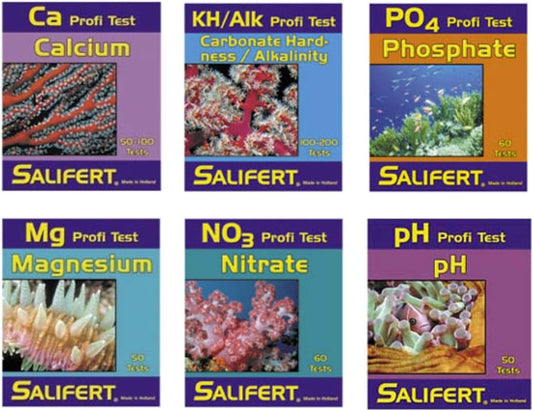 Aquarium Master Test Kit for Saltwater - 6 Tests for a Vibrant Marine Ecosystem