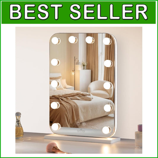 Elegant Vanity Mirror with RGB Lighting and Adjustable Brightness - 20.3"x14"