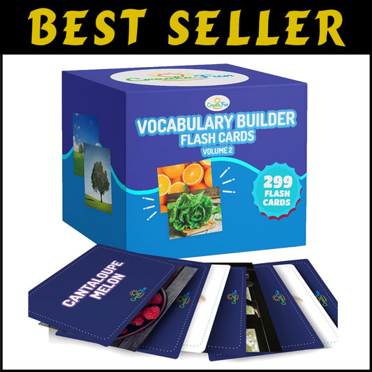 300 Vocabulary Builder Flashcards for Speech Therapy, ESL, & Autism Learning