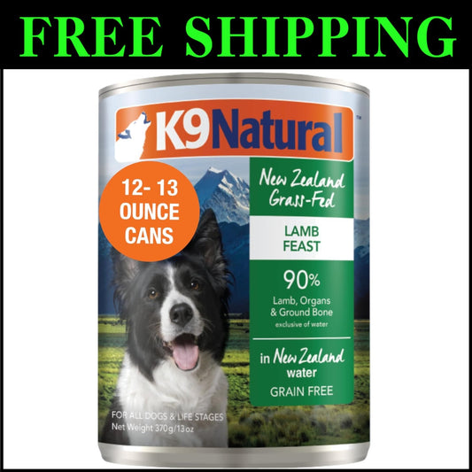 Delicious Lamb Feast Wet Dog Food - 13 Oz Cans, 12 Cans, Healthy Nutrition