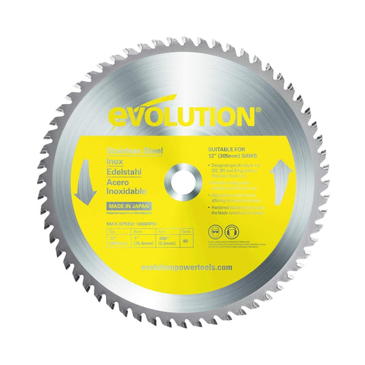 12-Inch Carbide Cutting Saw Blade - 80 Tooth, Precision Stainless Steel Tool